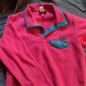 Patagonia synchilla snap-t hot pink